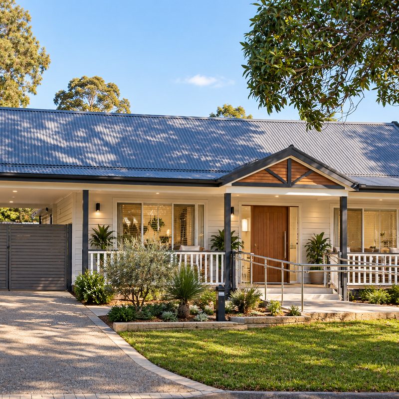 Accessible, purpose-built home with ramp access